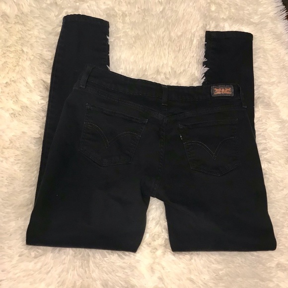 Levi’s black jeans Juniors size 13M - Picture 2 of 9
